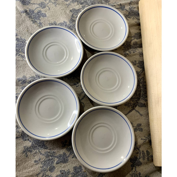 Set of 5 Porcelana Veracruz Made in Brazil Demitasse Espresso Cups and Saucers - Picture 9 of 12